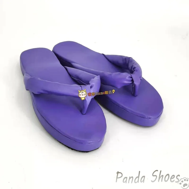 Anime Hinatsuru Cosplay Shoes Anime Character Clogs Purple Boots Comic Cosplay Costume Prop Shoes for Halloween