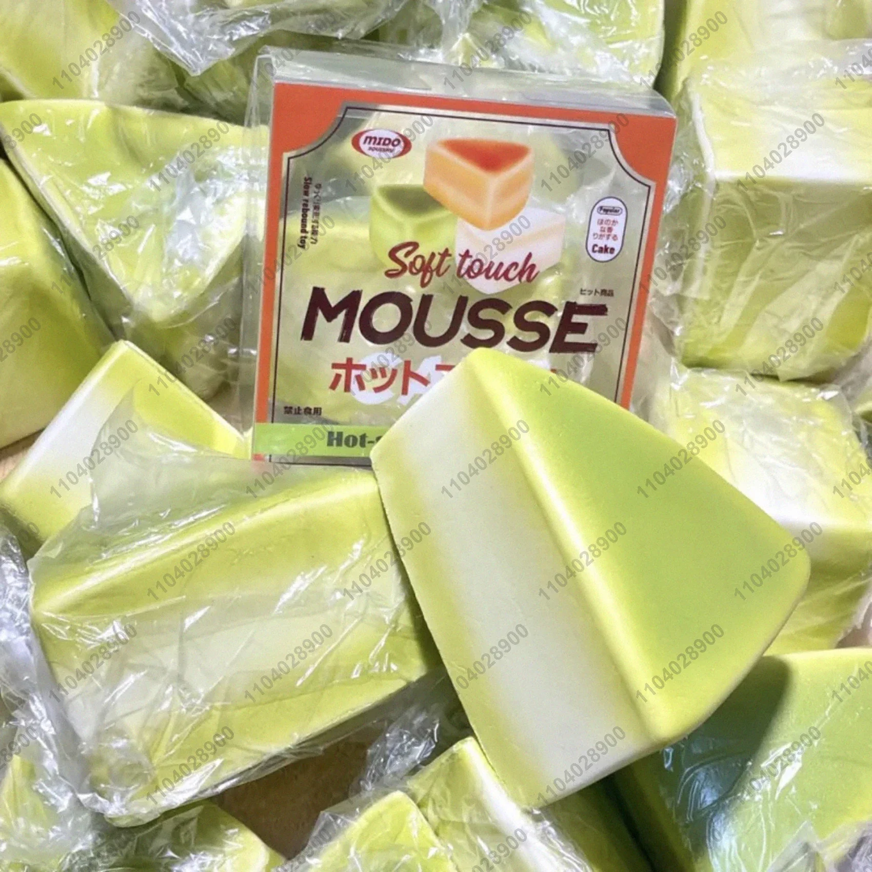 Mousse Cake Squishy Slow Rising Matcha Cheese Cake Slow Rebound Squeeze Toy Fidget Toy Anti Stress Release Hand Relax Toy