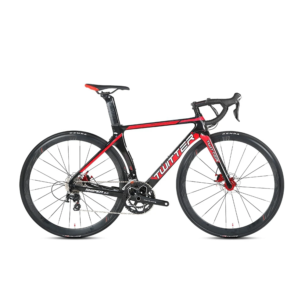 Twitter Sniper 2.0 Cheap Men Racing Bicycle T800 Carbon Fibre Frameset Hydraulic Disc Brake Road Bike for Adults - view 6