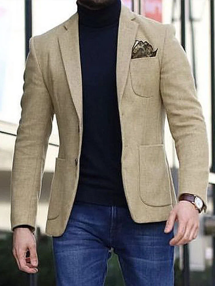 

B87 Men's wedding attire casual double-sided fashion coat business formal suit