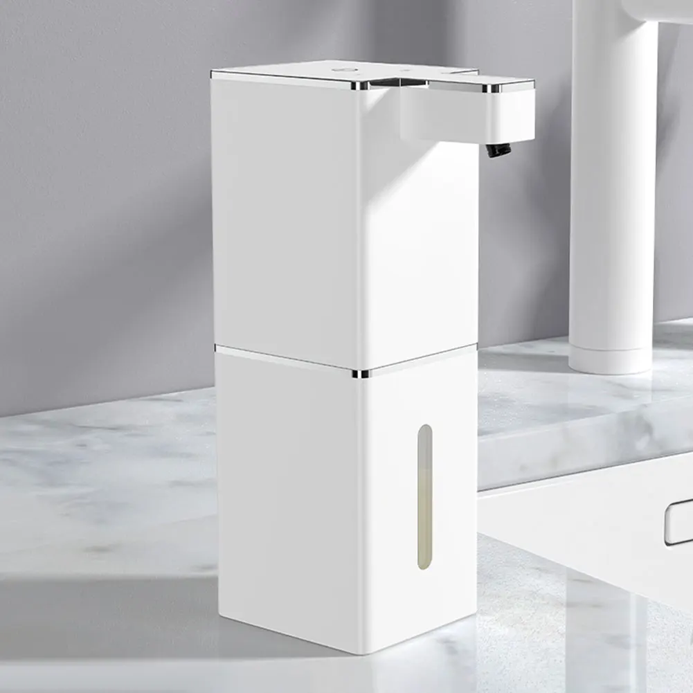 Dispenser di sapone liquido con sensore automatico da 400 ml Dispenser di schiuma liquida Touchless Sapone in schiuma per lavamani automatico per accessori da bagno