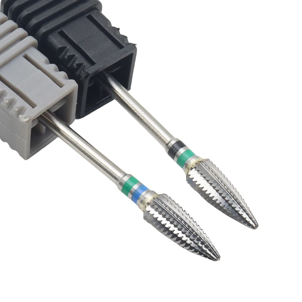 1Pcs 5MM Mini 5in1 Nagel Bohrer Bits, 3/32 "Wolfram Hartmetall Häutchen Bohrer Bits, zwei Weg Drehen Für Nagel Bett Datei Abgestorbene Haut Nagel Pre – Detail 5
