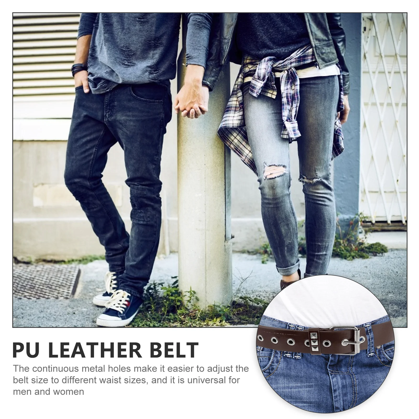 

Belt Decorative Women's Fashionable Rivet Studs Studded Belts Waist Trouser Dress