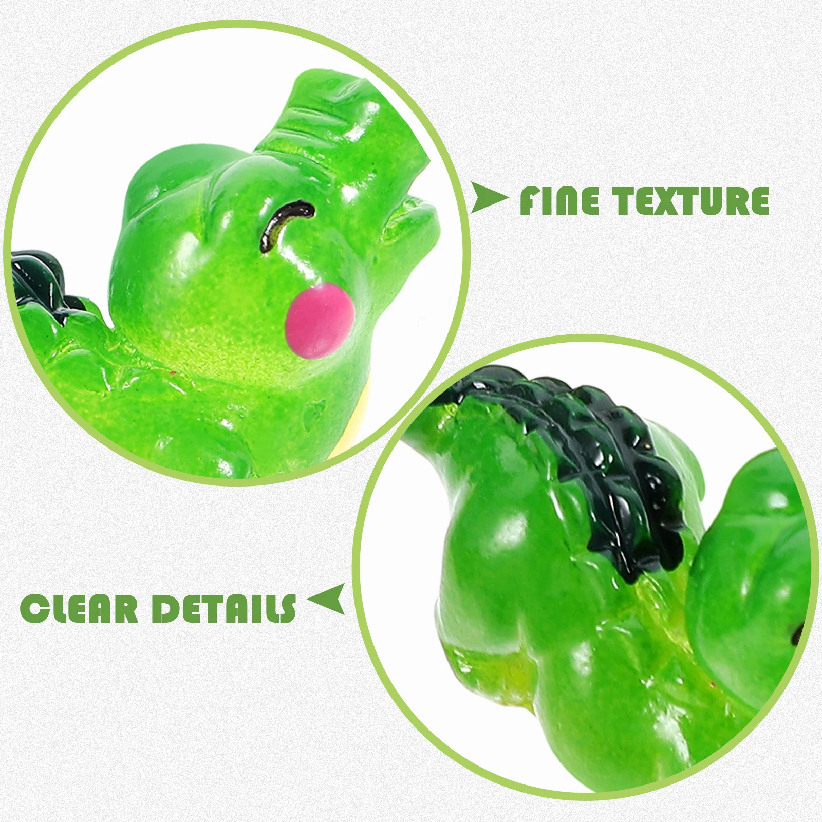 

4pcs Mini Animal Decoration For Tiny Statues Decor Aquarium Reptile Tank Bonsai Mini Resin Garden Moss Landscape