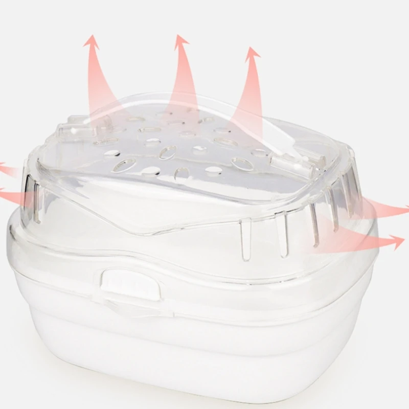 Pet Ventilable Travel-Case Chinchilla-Cage Small Pets Portable Carry Box DXAF