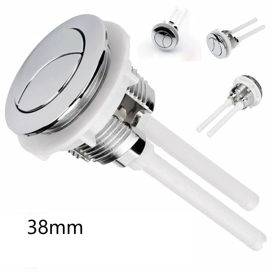 38mm Universal Dual Flush Toilet Water Tank Button Round Valve Push Button Flush Toilet Seat Water Tank Valve Bathroom Accessory