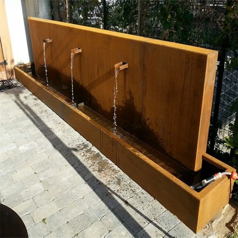 Water fountain outdoor rain curtain water feature fountain outdoor waterfall
