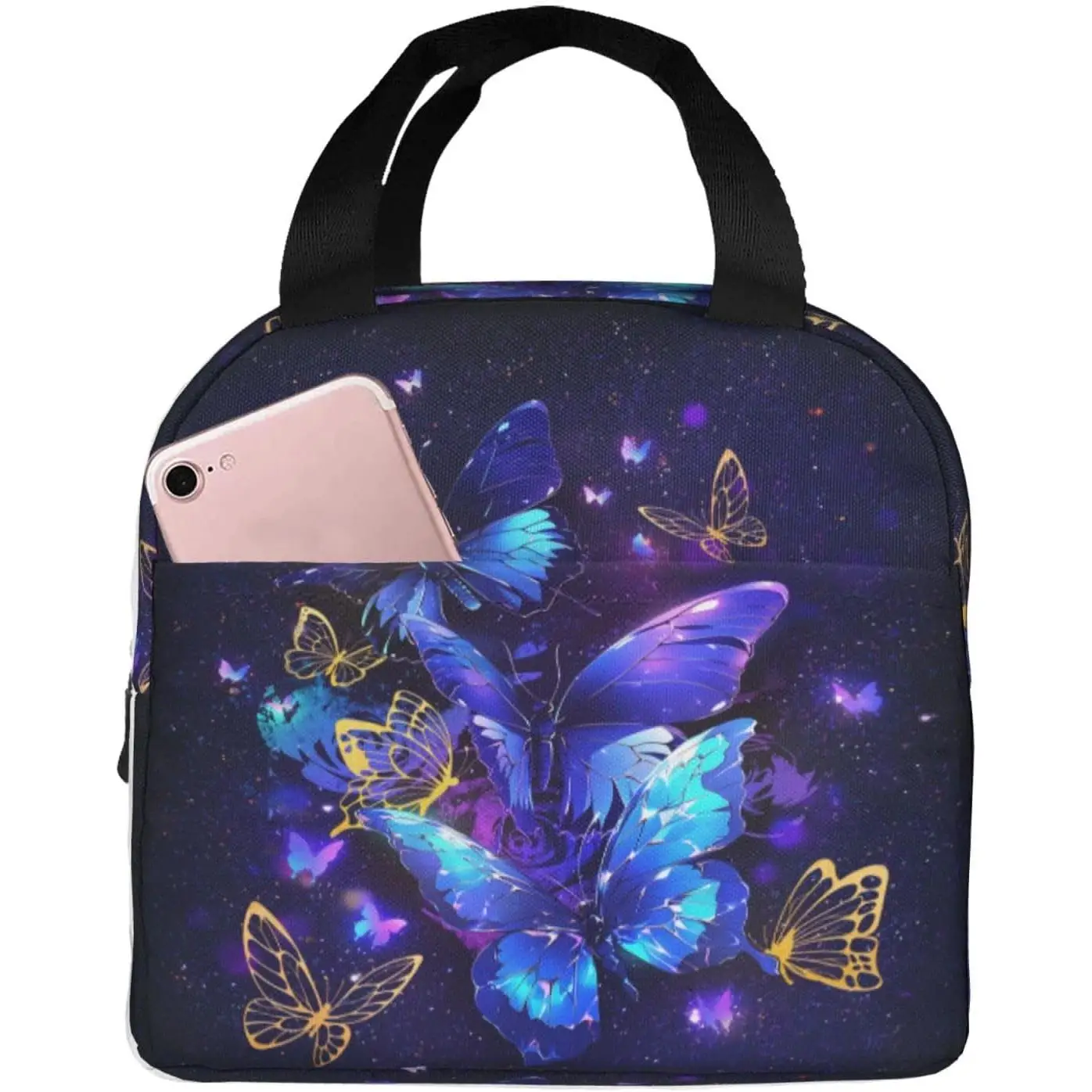 

lunch box lunch bag Portable Insulated Lunch Box for Women Men Cooler Tote Bag with Front Pocket for Work Picnic Travel