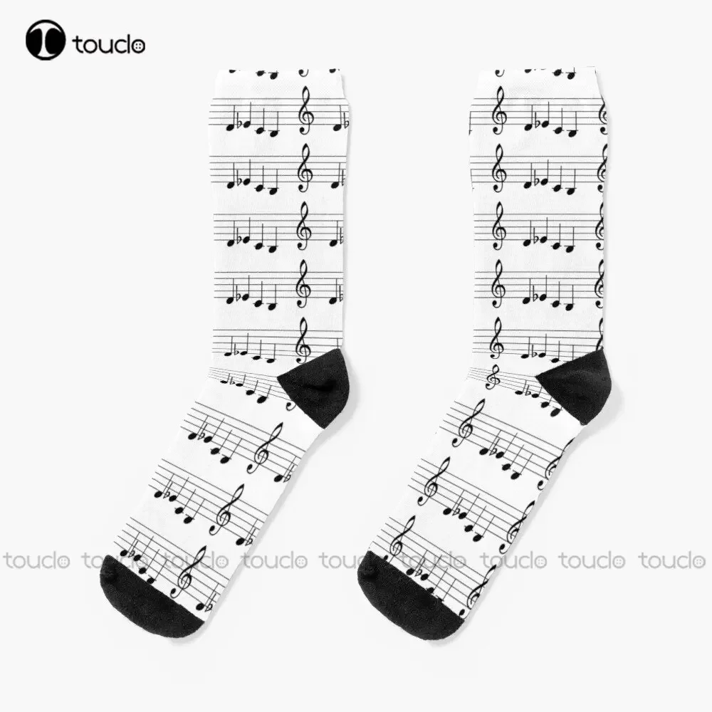 

The Dsch Motif By Shostakovich Socks Football Socks Men 360° Digital Print Christmas Gift Street Skateboard Socks Colorful
