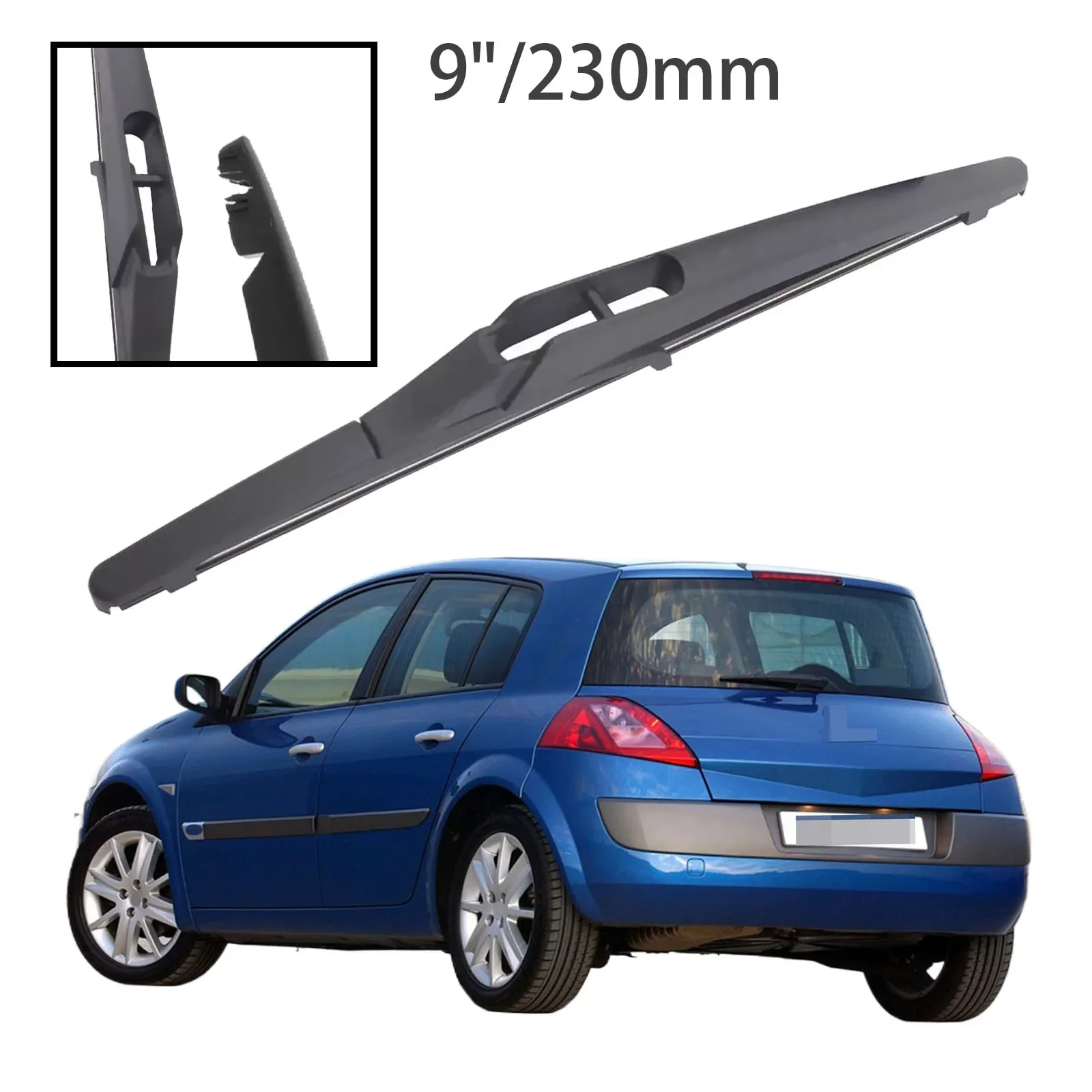 

9" Rear Windshield Windscreen Washer Wiper Blade For Renault Megane II 2 MK2 Hatchback 2002-2008 Car Accessories Accsesories