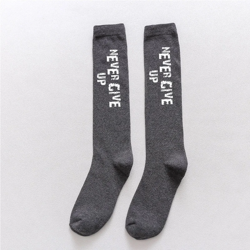 Long Socks For Men Cotton Leg Socks Custom Printing Cotton Long Socks Solid High Knee Terry Socks  Long Stockings Leg