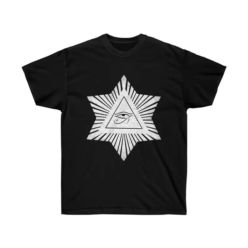 Hexagram, Eye of Horus, Aleister Crowley, Occult Symbol, Unisex T-shirt