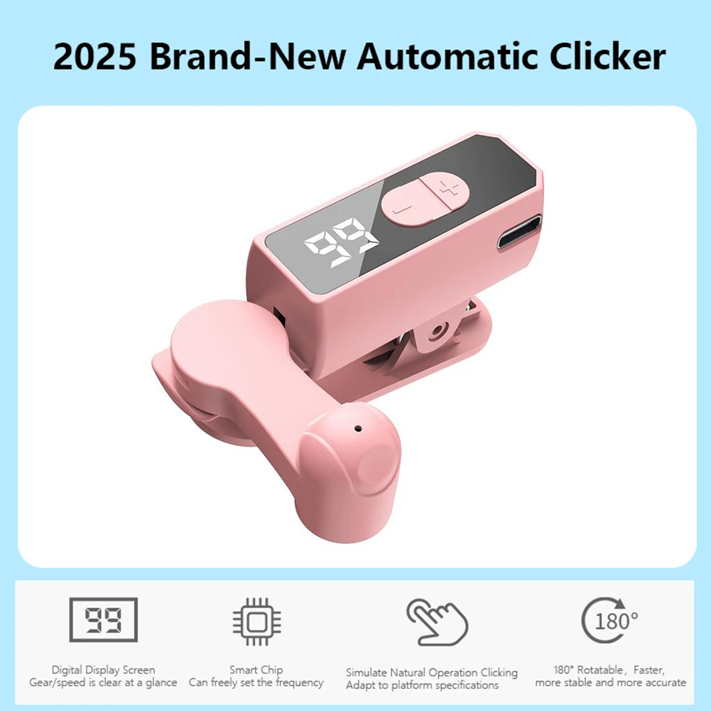 Clicker de velocidade do dispositivo de tela do telefone para o clicker de tela automático inteligente do telefone para transmissões ao vivo do jogo gosta de tarefas de recompensa