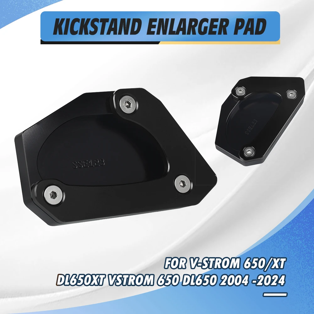 

For SUZUKI V-STROM 650/XT DL650XT VSTROM 650 DL650 2004 -2024 Motorcycle Kickstand Foot Side Stand Extension Pad Support Plate