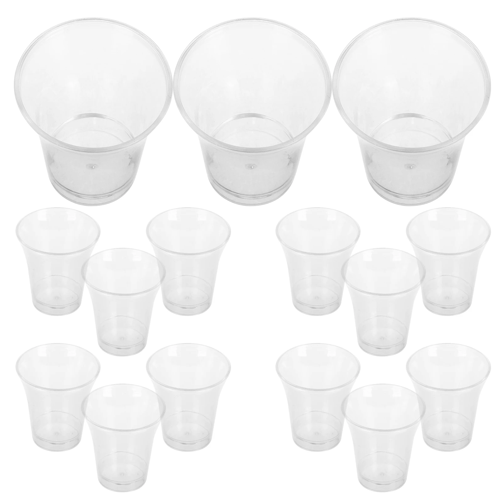 

200pcs Holy Communion Cups Clear Plastic Disposable Church Sacrament Supplies Baptismal Drinking Sample Tasting Snack Cups
