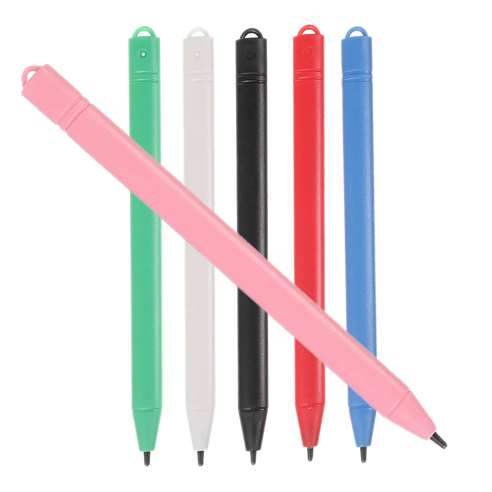 

6pcs LCD Writing Tablet Stylus Pens High Sensitivity Touch Control Portable Doodle Board Child Size Universal Pen