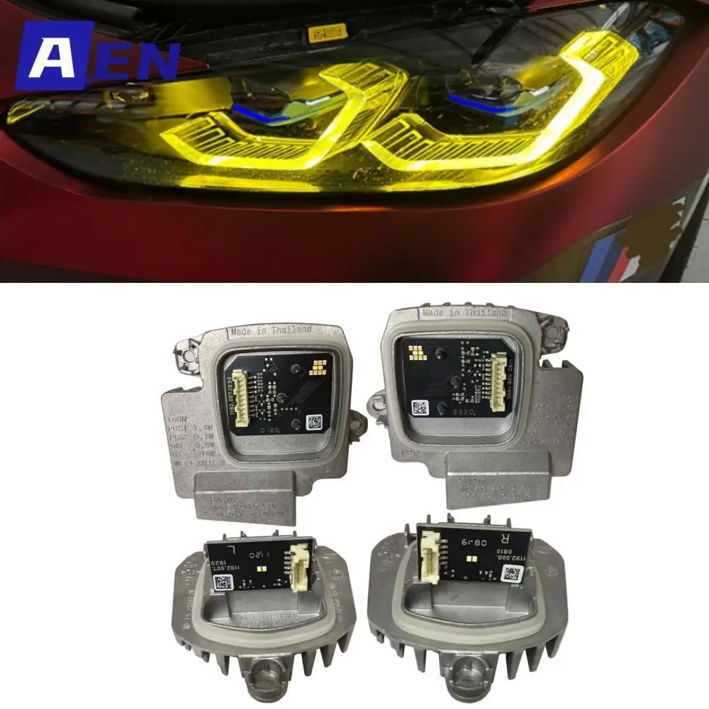 G82 Yellow Lemon DRL LED Modules For 2021 2022 BMW M3 M4 G22 G23 G26 G80 G83 430i M440i Laser Headlight Daytime Running Light