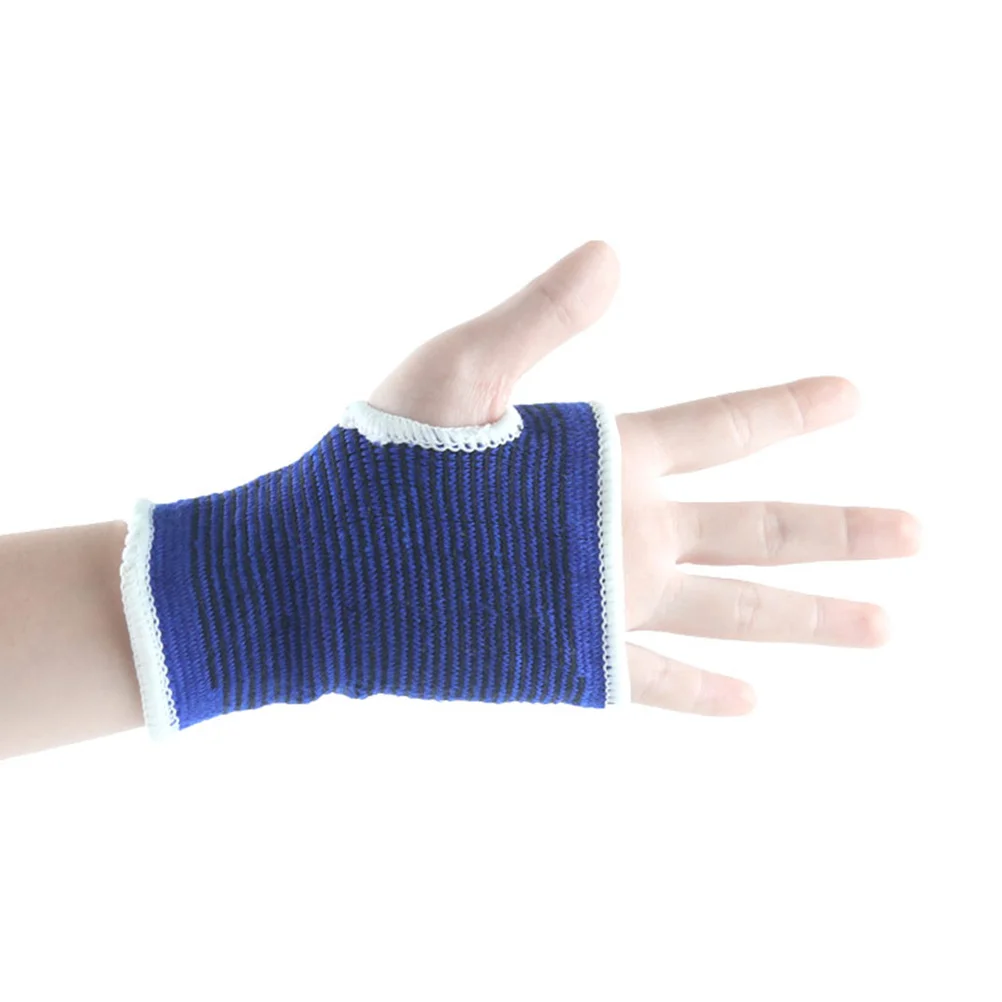 

1Pair Knitting Absorb Sweat Hand Protective Cover Fitness Glove Lightweight Outdoor Exercise Durable Men Women Blue Free Size