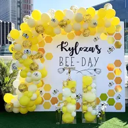 Yellow Balloons Garland Arch Kit Honeybee Theme Gender Reveal Baby Shower Party Supplies Decoration Birthday Wedding Party Decor