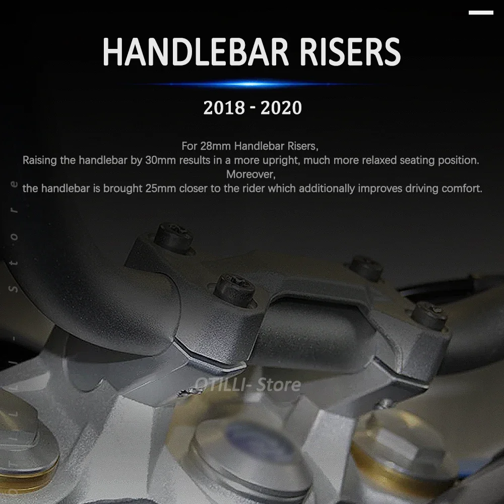 

New F900R F900XR F 900 R/XR Handlebar Risers Clamp Height up also Backward Extend Adapters with Bolts For BMW F850GS / Adventure