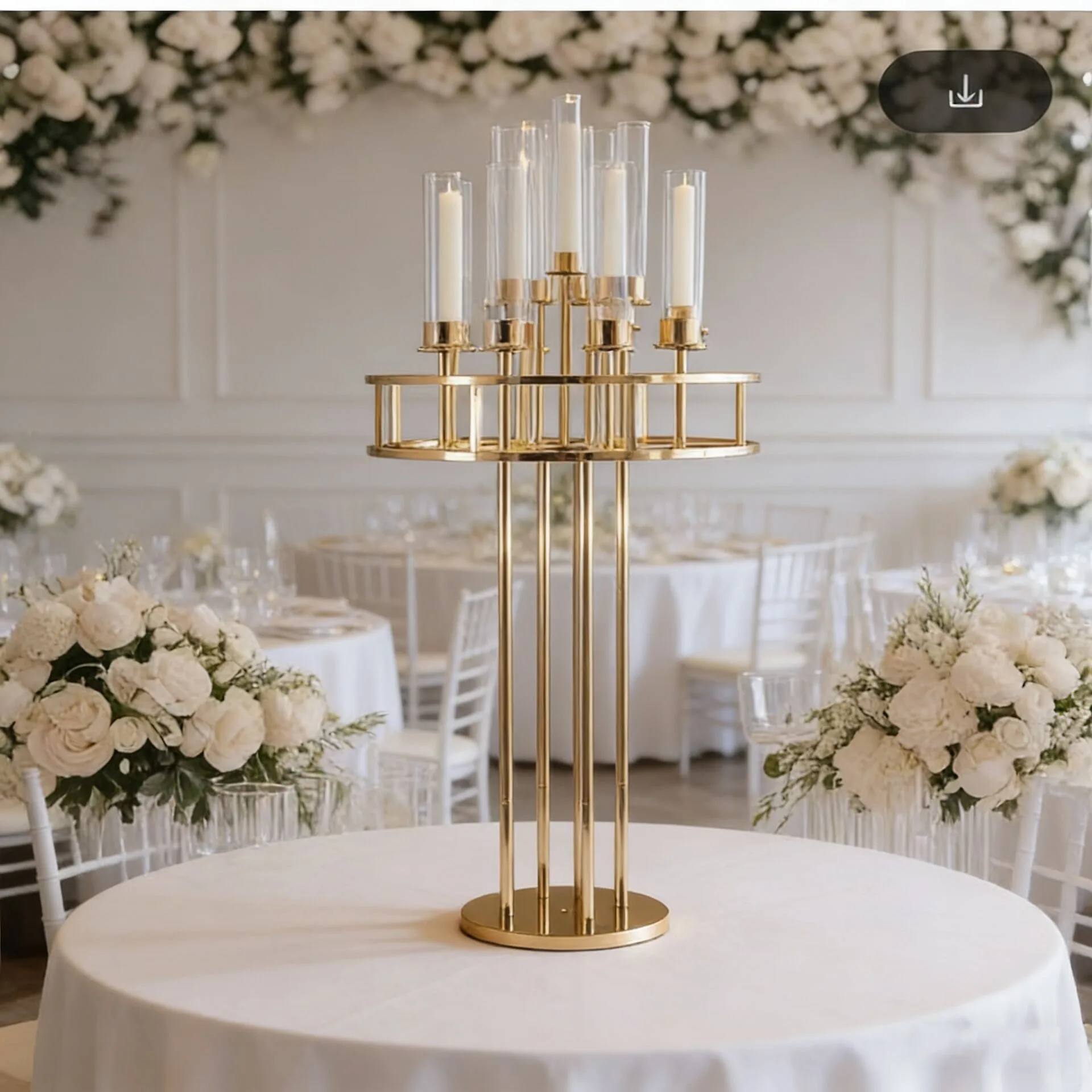 Luxury Acrylic Candelabras 110cm Height 13-Head Candle Holders Wedding Table Centerpiece Candlesticks for Home Decoration