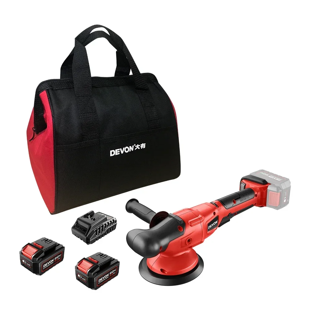 DEVON Durable Material 20v Lithium-ion Random Orbit / Bruushless Electric Tool Polisher