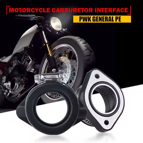 Motorcycle 48mm Carb Intake Adapter Boot Flange Manifold for PWK 24 26 28 30mm PE 26 28 30 Carburetor Replacement Accessories