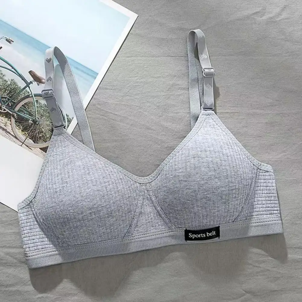 Lady Bra Thin Breathable Padded Bra Wireless Gathered Supportive Body Shaping Bra Female Underwear