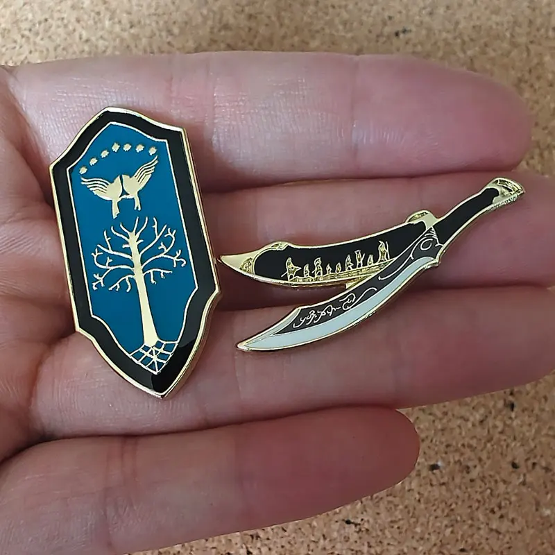 خواتم أفلام المينا دبوس الرب خواتم دبابيس للنساء التلبيب شارة بدبابيس على ظهره زي اكسسوارات هدايا مجوهرات الأزياء #2