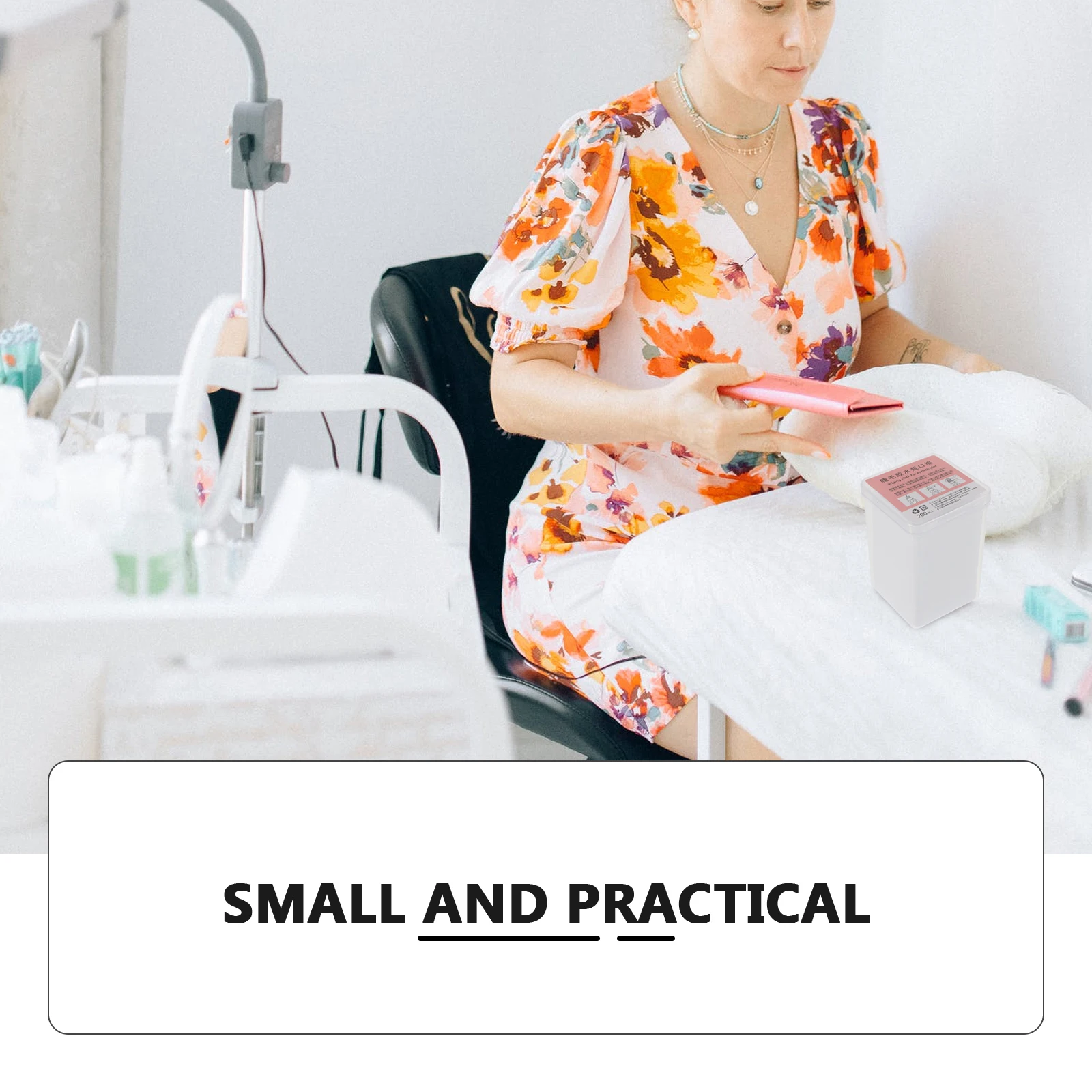 

2Pcs Eyelash Glue Cleaning Wipes Nonwoven Material ABS Box Multiple Pressing Points Wipe Residue Salon Glue Bottle Cleaner