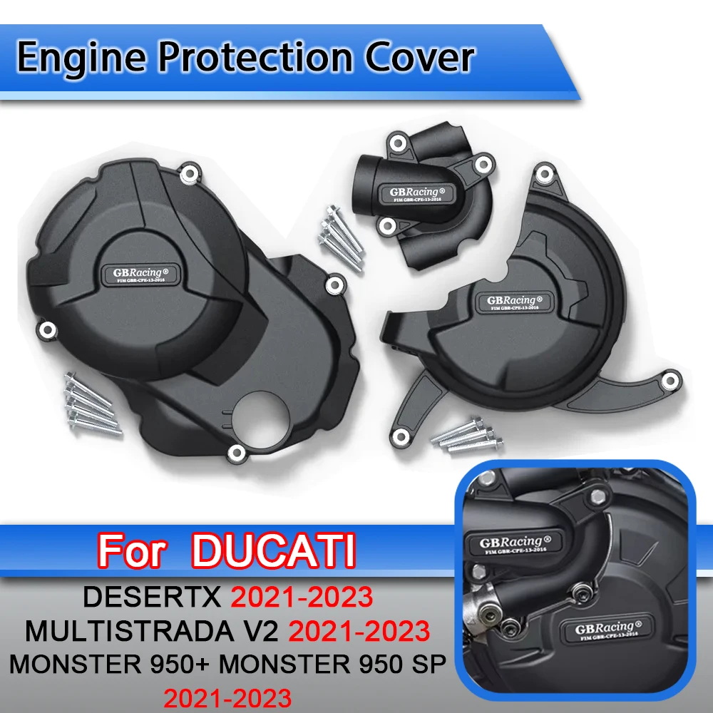 For DUCATI Motorcycle MONSTER 950+ MONSTER 950 SP 2021-2023 MULTISTRADA V2 2021-2023 DESERTX 2021-2023 Engine Protection Cover