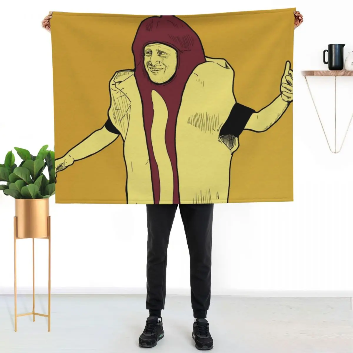 Hot Dog Car Crash (I Think You Should Leave) Throw Blanket Quilt Extra Large Throw Picnic Furrys Thins Moving Blankets