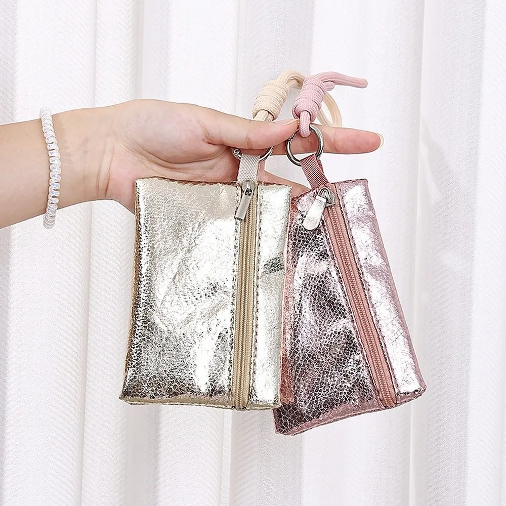 Luxury Shiny Makeup Bag Square Glitter Lipstick Pouch Waterproof Travel Cosmetic Organizer Women