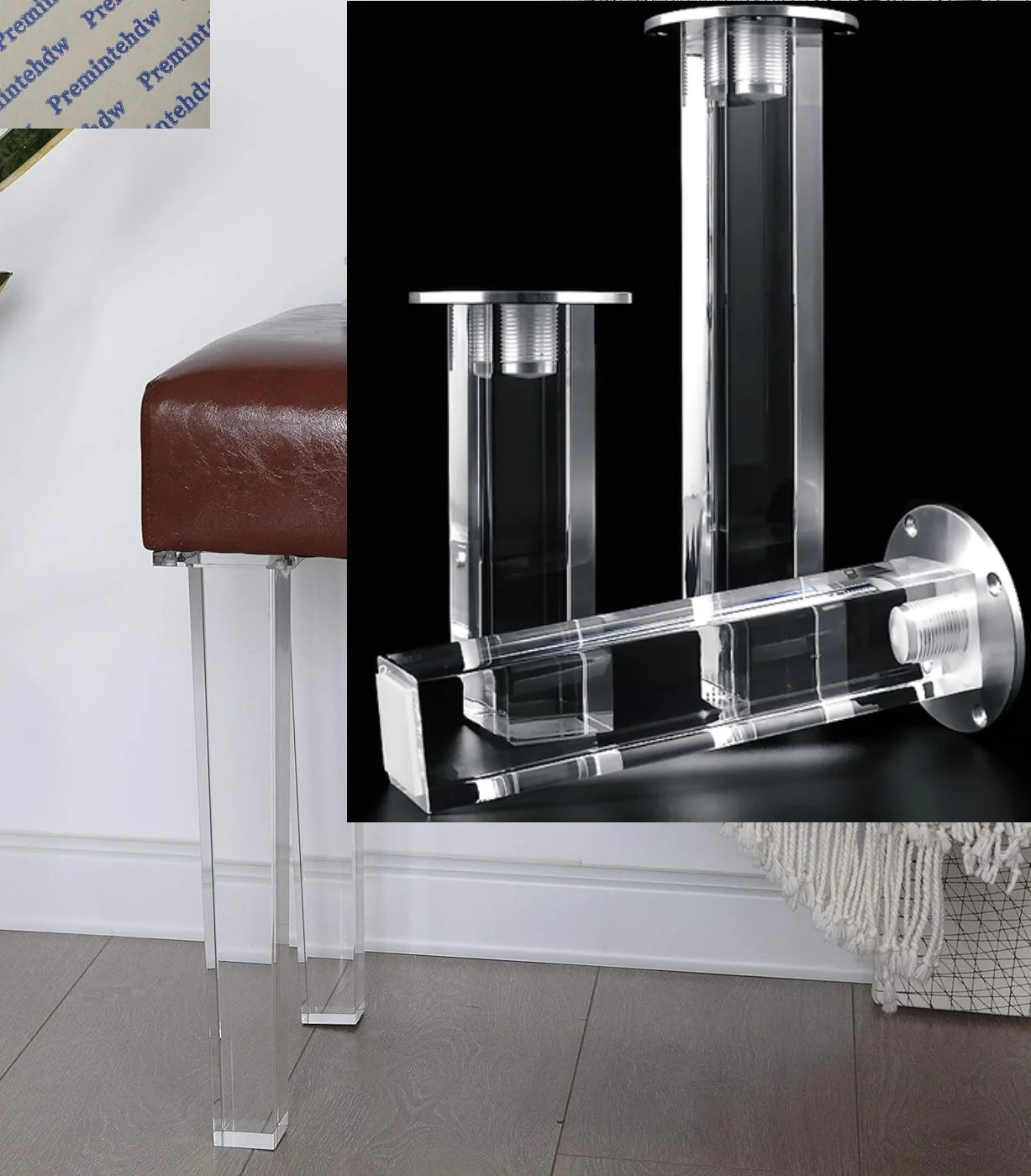 

Square Clear Acrylic Furniture Leg Cupboard Cabinet