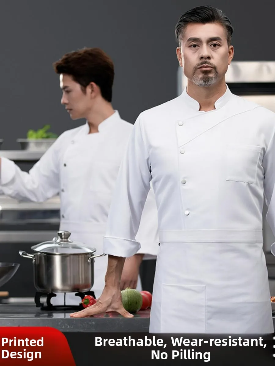 

Cusizable Long Sve Chef Work orms for Hotel And Bakery Kitchens Men's Workwear That Can Be Printed with Logo