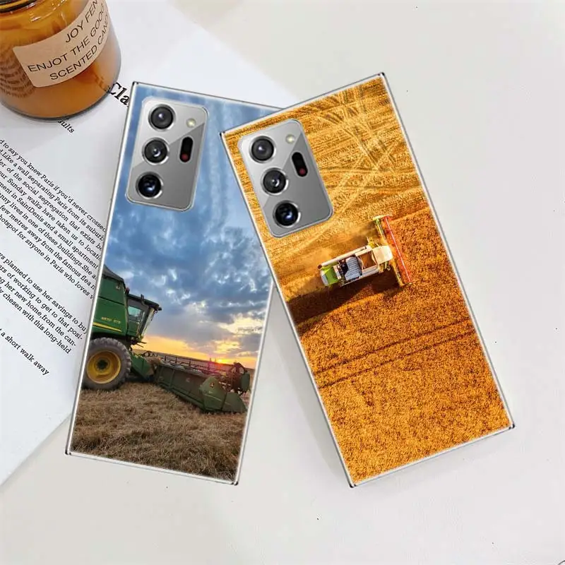 Large Harvester in Agriculture Phone Case For Samsung Galaxy S22 S25+ Ultra S21 Plus Capa S20 S24 S23 FE S10 Plus Cover Shell Cl