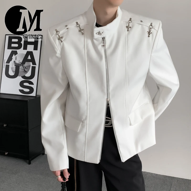 [OIMG] Autumn Niche Deconstruction Metal Airplane Buckle Design Men's And Women's Plus Size Suit Jacket Half High