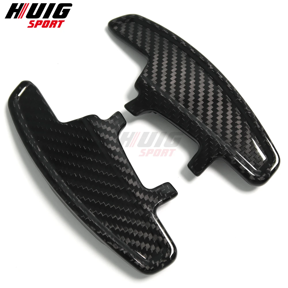 Carbon Fiber Steering Wheel Shift Paddle Shifter Extended For VW GOLF 7 GTI R GTE GTD 2015-2020 POLO 6C GTI 1.8T DSG Styling