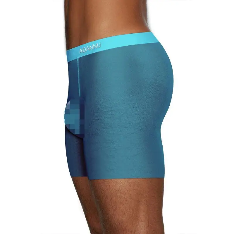 Ultra-thin Transparent Man Underwear U Convex Pouch Boxers Men's Sissy Panties Mesh Low-rise Sexy Underpants Gay Shorts Lingerie