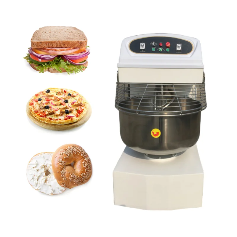 เครื่องนวดแบบเกลียวสำหรับการค้าเครื่อง pengaduk adonan ขนมปังไฟฟ้าความจุสูง240L mesin aduk adonan ความเร็วสองเท่า