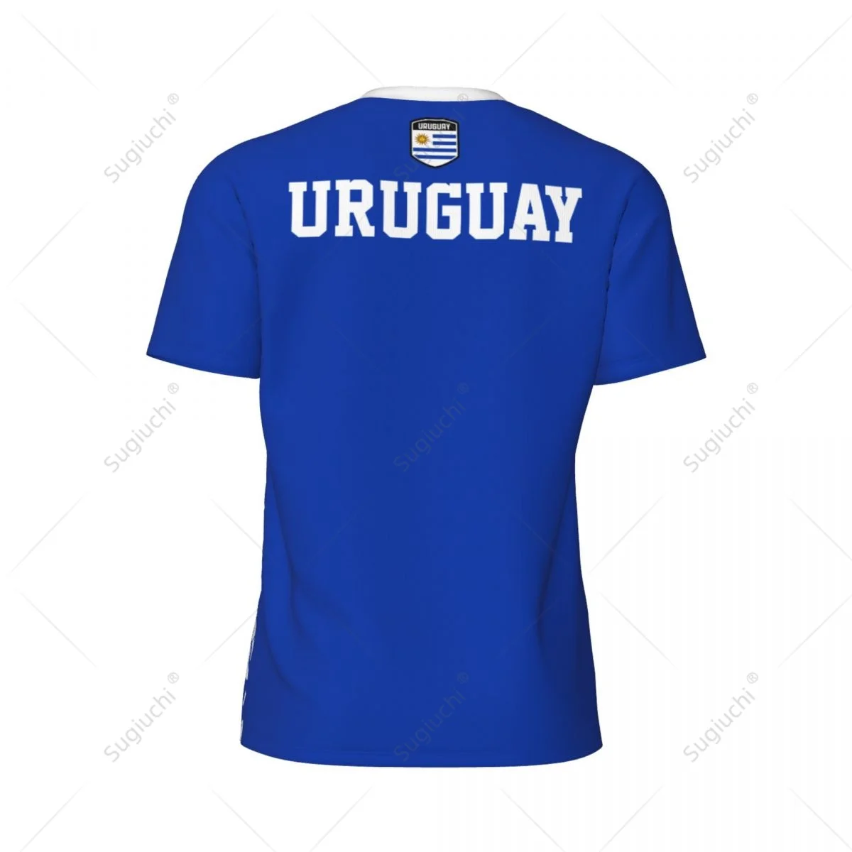 Exclusive design Uruguay Flag Grain 3D Printed Men For Running Bike Soccer Tennis Fitness Sports tshirt Mesh Fans Short T-shirt