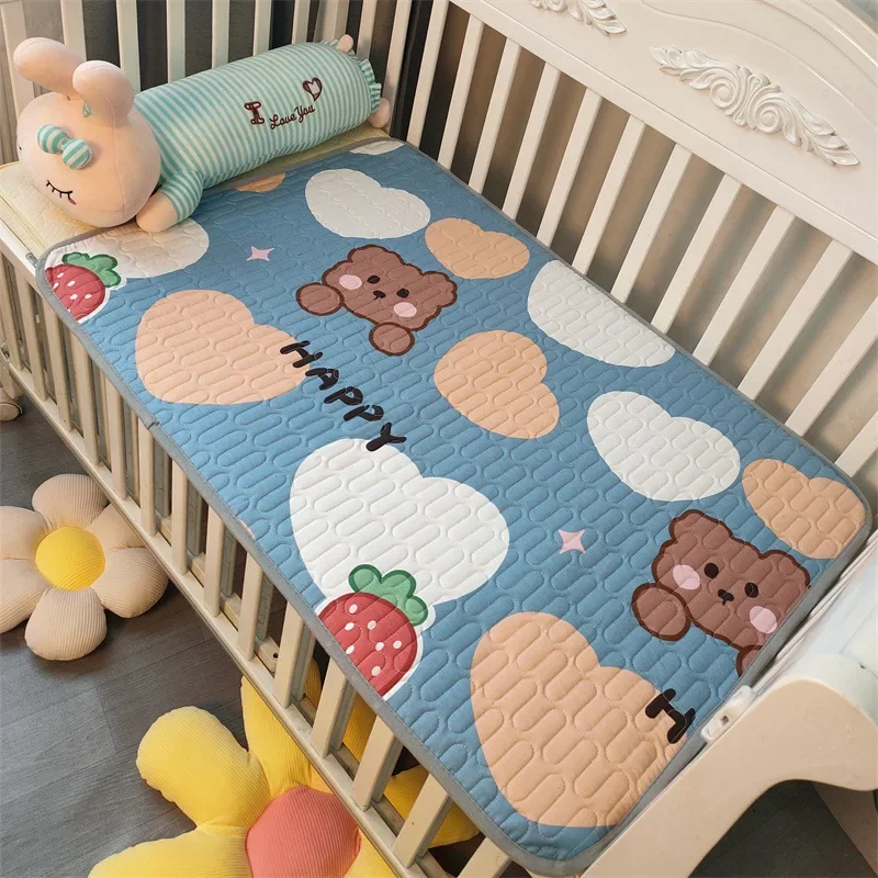 Baby Crib Mattress Newborn Urine Pad Waterproof Protection Changing Mat Infants Bed Sleeping Toddler Nappy Pad Bedding 100x70cm