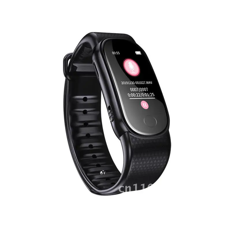 

HD Noise Reduction Portable MP3 Player Student Sports Bracelet with Business Meeting Recording Pen Monthly Sales