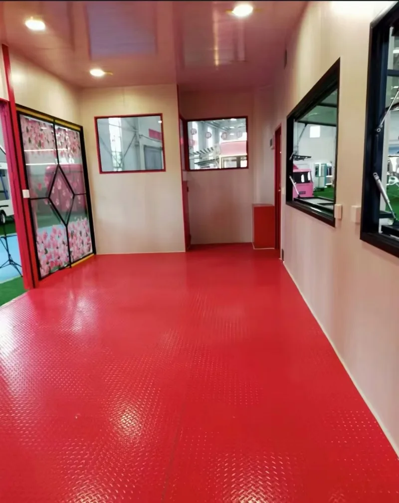 Pizza-Anhänger, Nudel-Grill- und Crêpe-Kiosk, mobiler Imbisswagen, schneller Eis- und Catering-LKW mit Badezimmer-Stahlmaterial