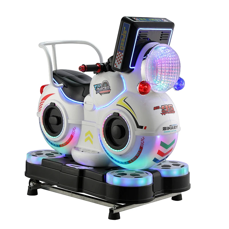 Coin Operated Kiddie Rides Gaming Machine 3d Motorcycle Kids Swing Ride Machine Coin Operated