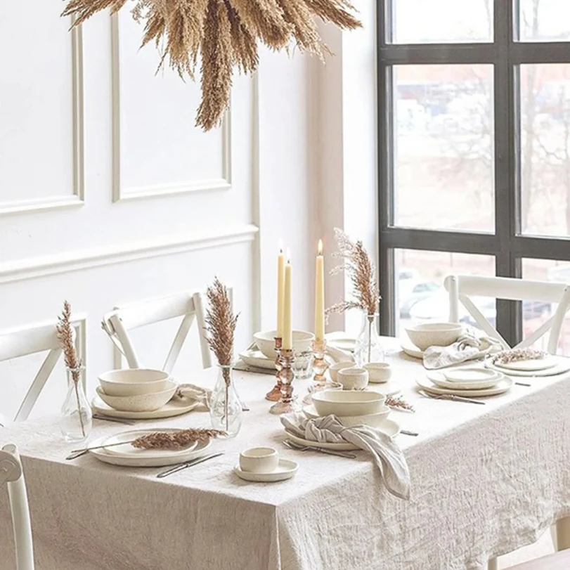 

Modern 100%Cotton Linen Tablecloth Home Decoration Tablecloth Wedding Decoration Tablecloth