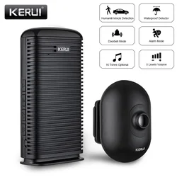 Kerui sem fio casa inteligente alarme garagem sensor de assaltante à prova dwaterproof água pir sensor movimento detector sistema proteção segurança