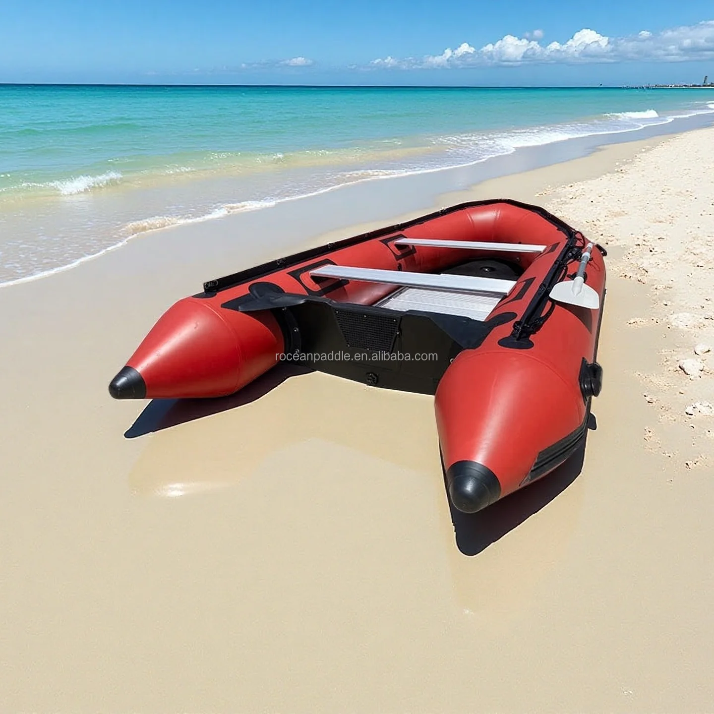 

Heavy Duty 1.2mm Pvc or Hypalon Inflatable Boat 8 People with Reinforce Aluminum Floor