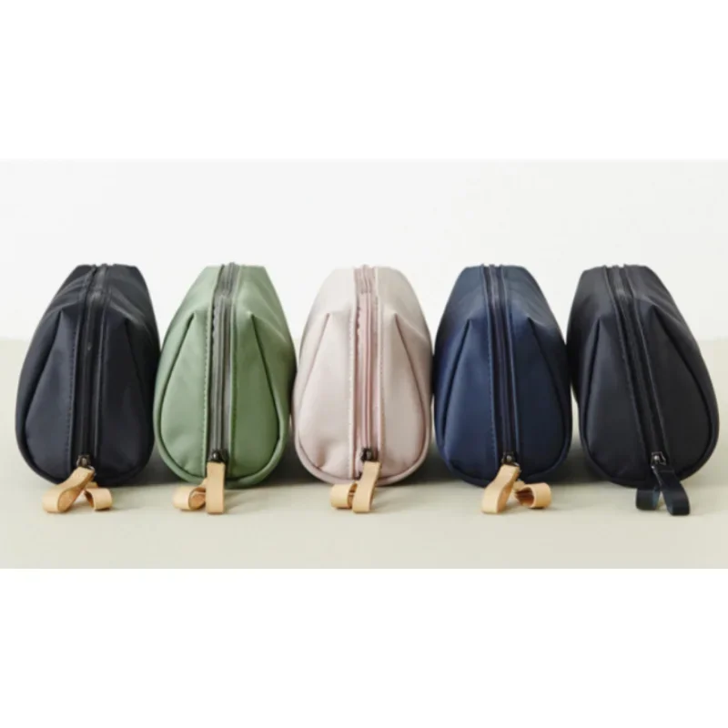 Kleine einfarbige tragbare Make-up-Tasche, Reise-Kosmetiktasche, Aufbewahrungsorganisator für den täglichen Gebrauch – Detail 3