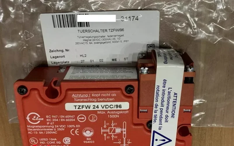 

SCHMERSAL New security switch TZFW24VDC/96 101017635